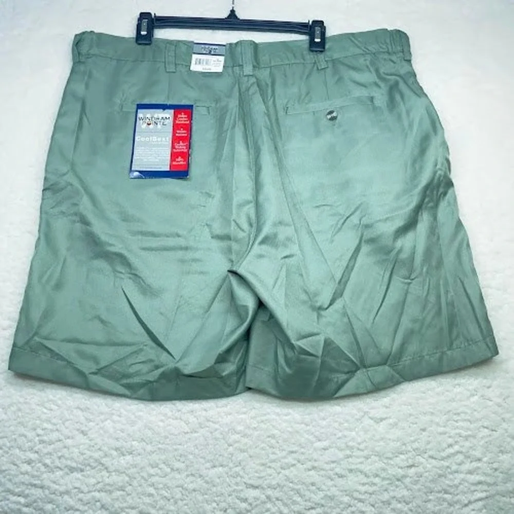 NEW Windham‎ Pointe Golf Shorts Mens 42 CoolBest Sea Spray Wrinkle Resistant NWT